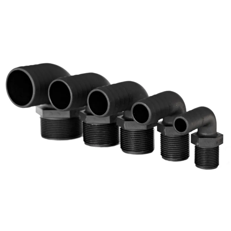 Can SB 12.4876 slangenippel 90° 1/2" 13 mm sort