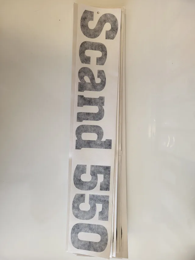 Agder Boat Scand 550 logo emblem dekal 1 stk original