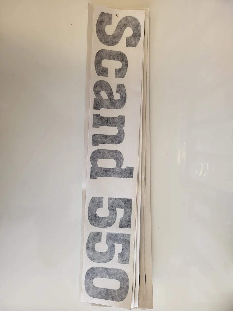 Agder Boat Scand 550 logo emblem dekal 1 stk original