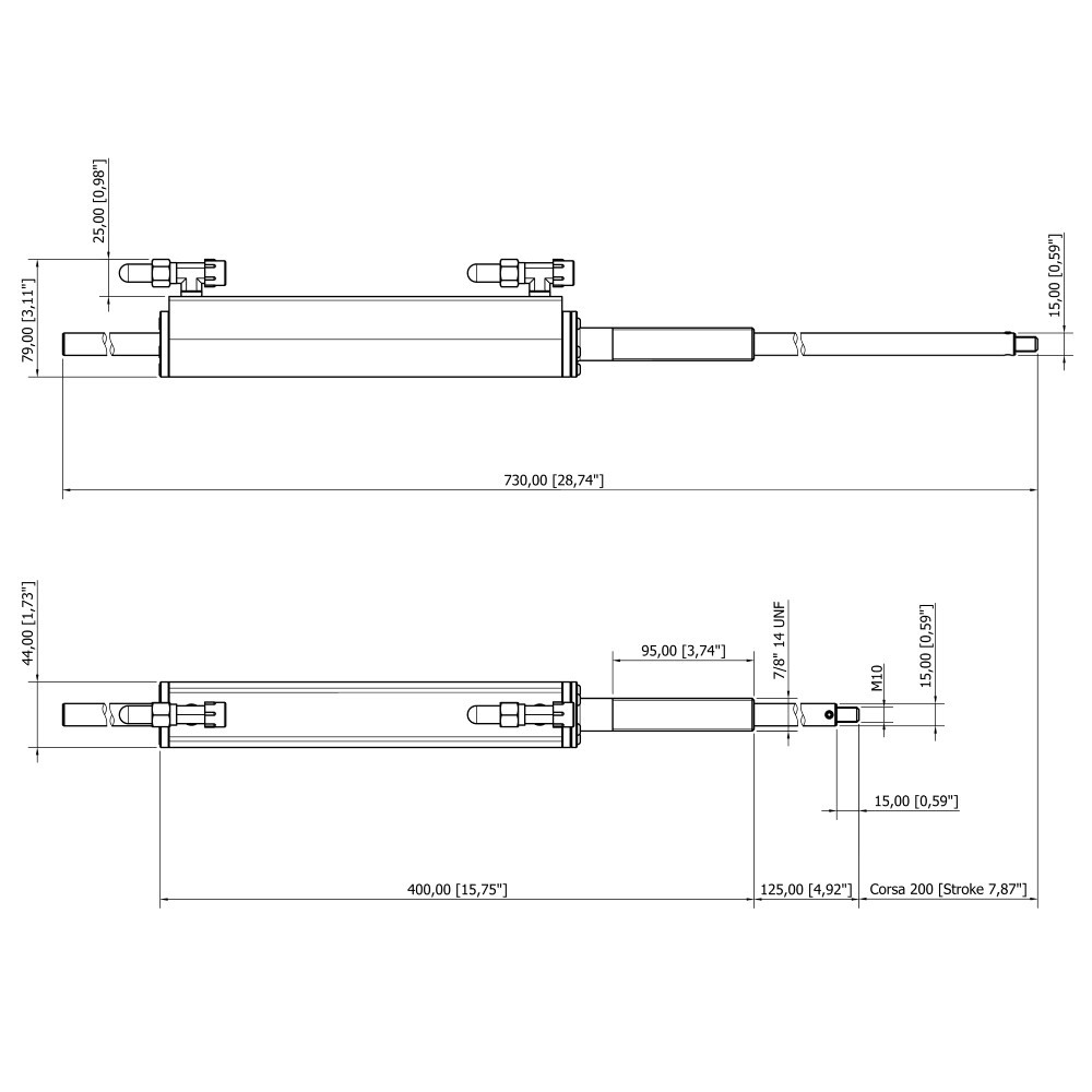 Mavi Mare GE50S hydraulisk styring akterspeil kit