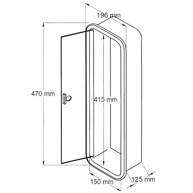 Can SB 10.2435 brannslukkerholder 2 kg sort
