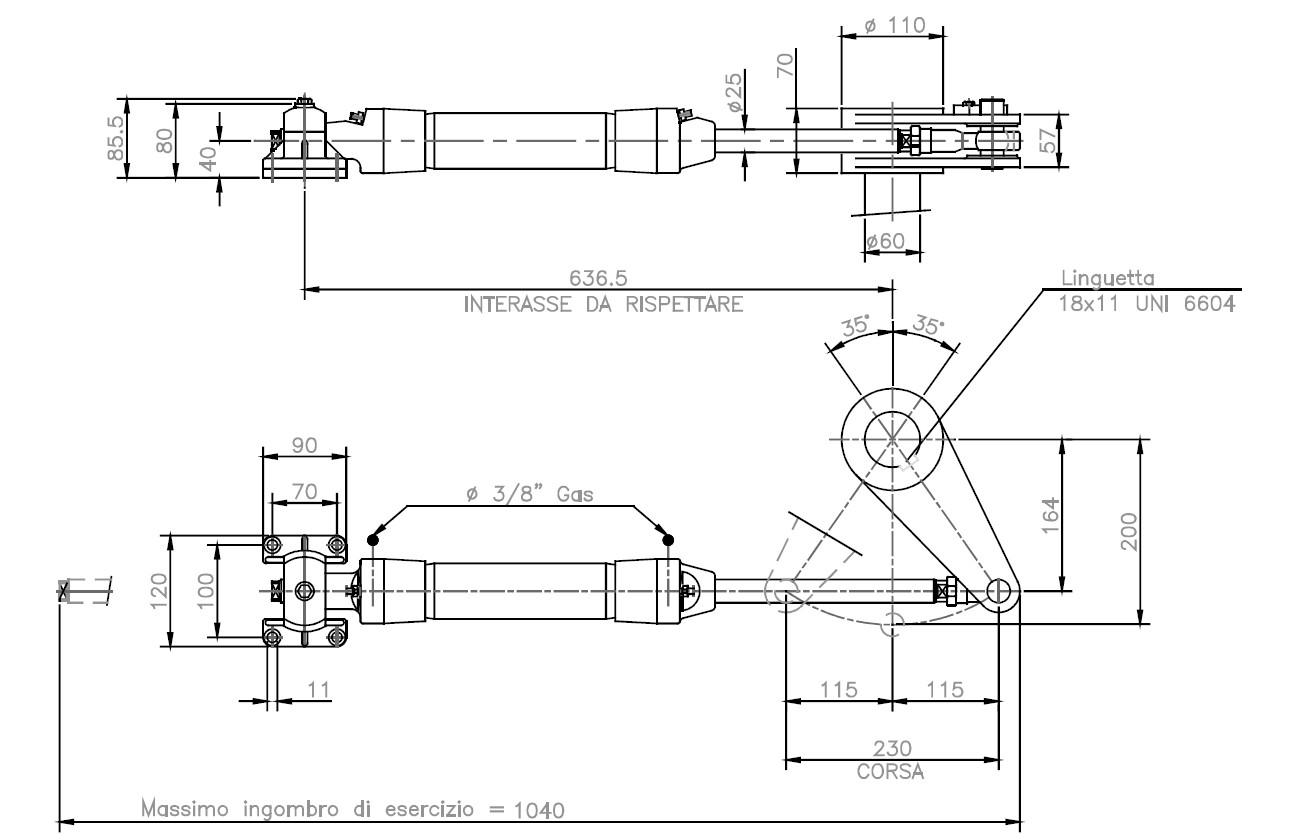 MAVI MARE CI340 sylinder styring