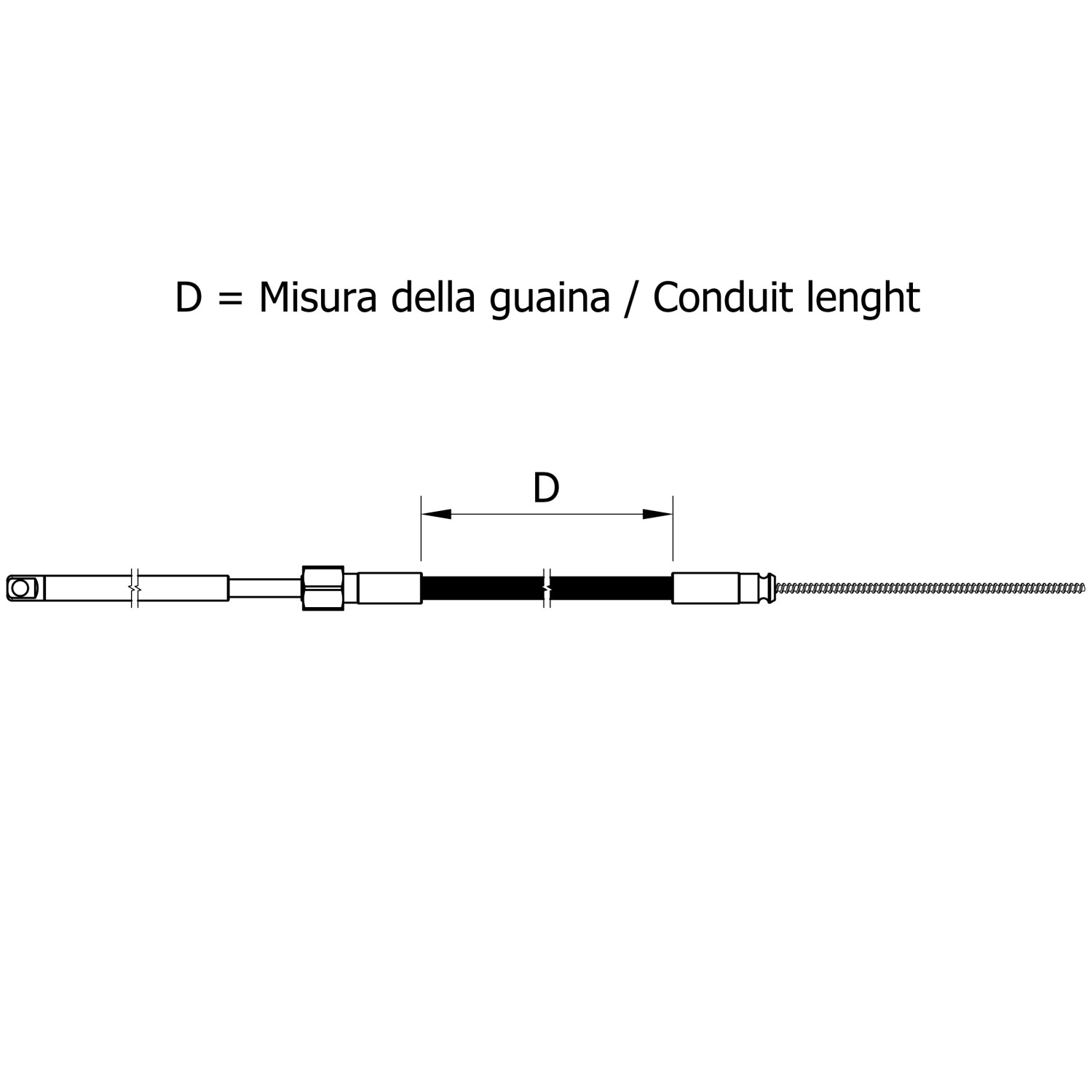 Mavi Mare C.614.05 styrekabel for G.08-G.11 55hk