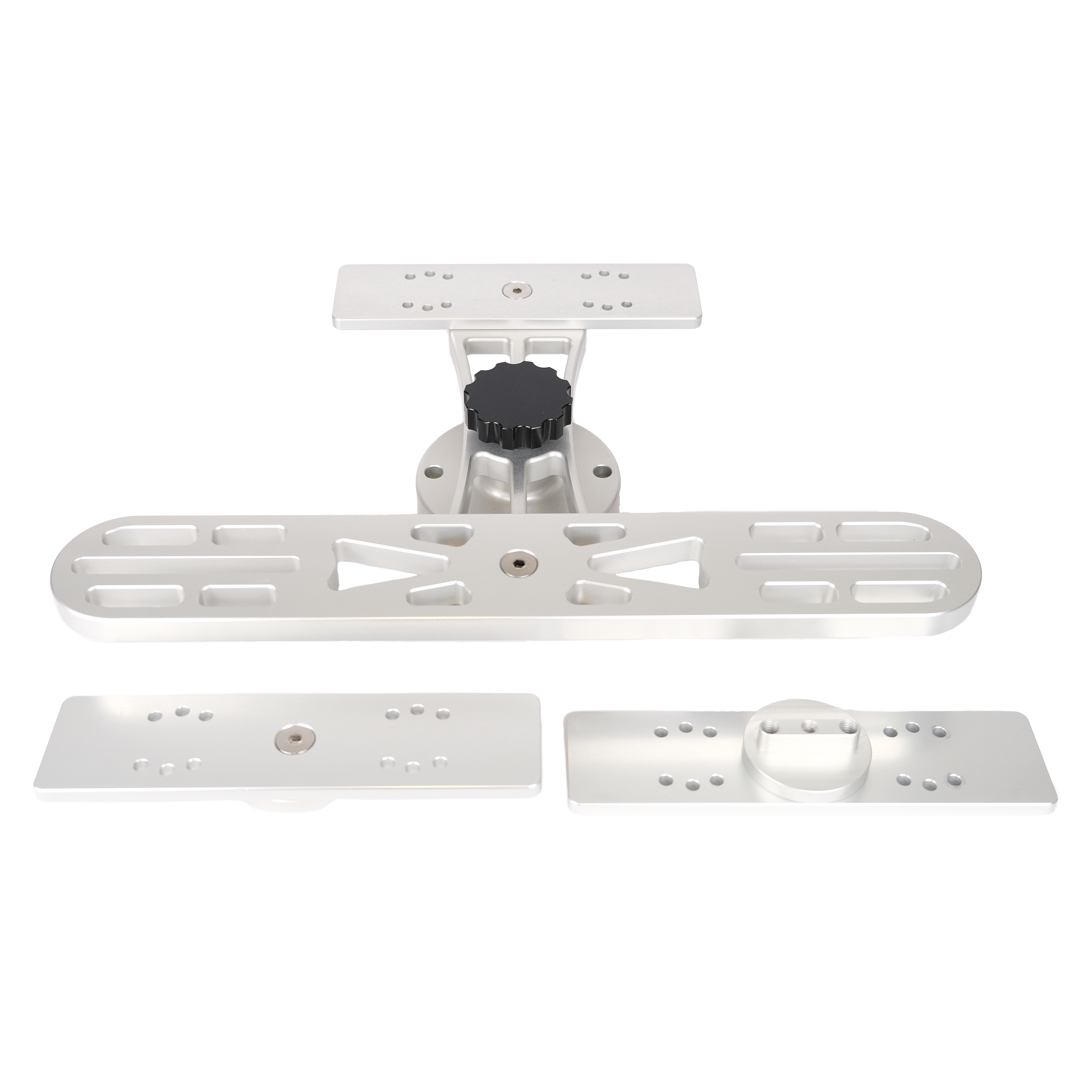 Geigertec Low Profile Triple Mount ekkoloddfeste 3x12" aluminium