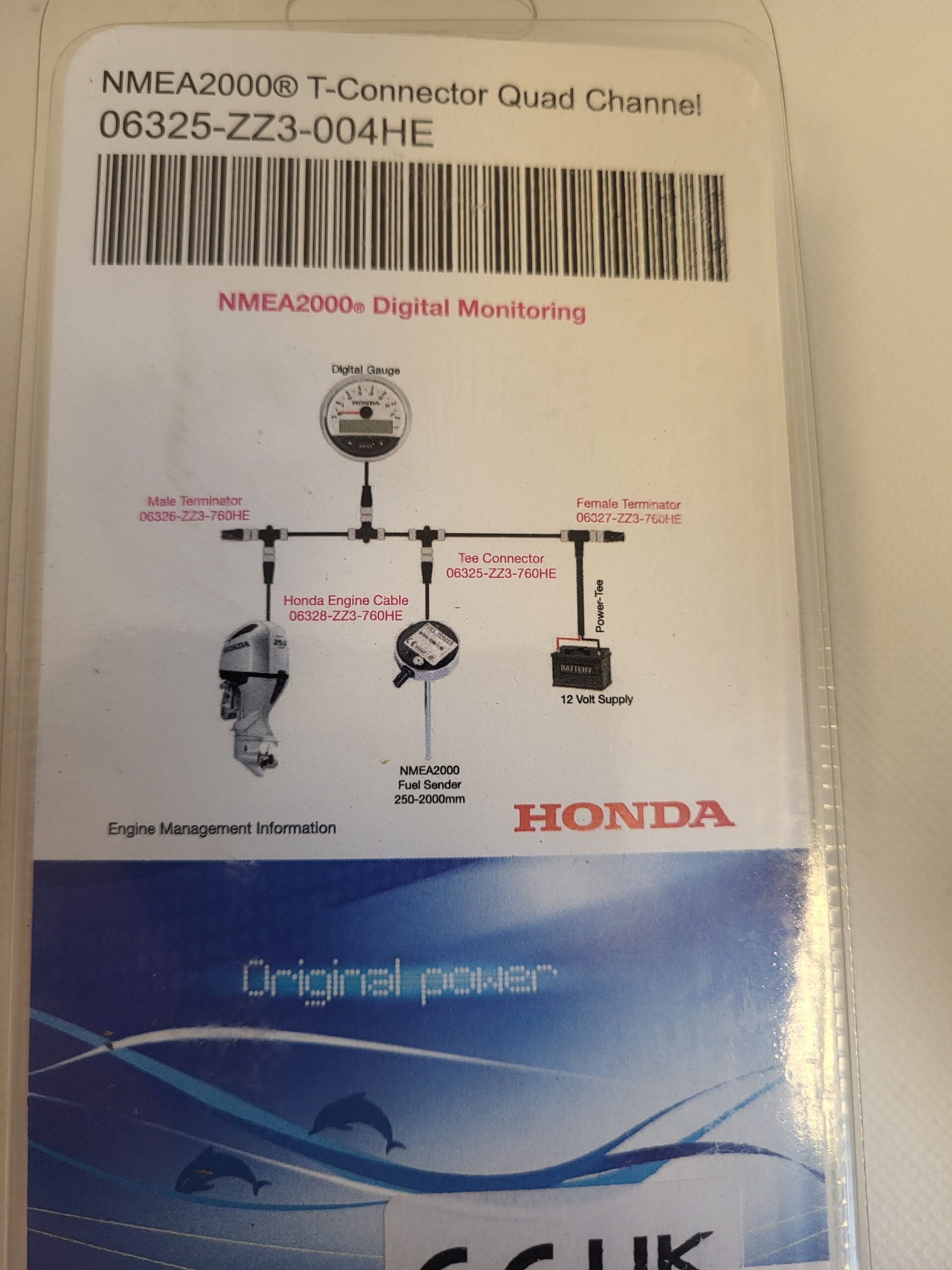 Honda 06325-ZZ3-004HE NMEA-kontakt Quad Channel