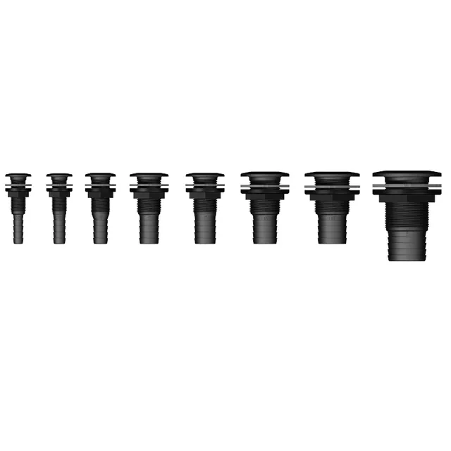 Can SB 12.4700 skrogjennomføring 1/2" svart
