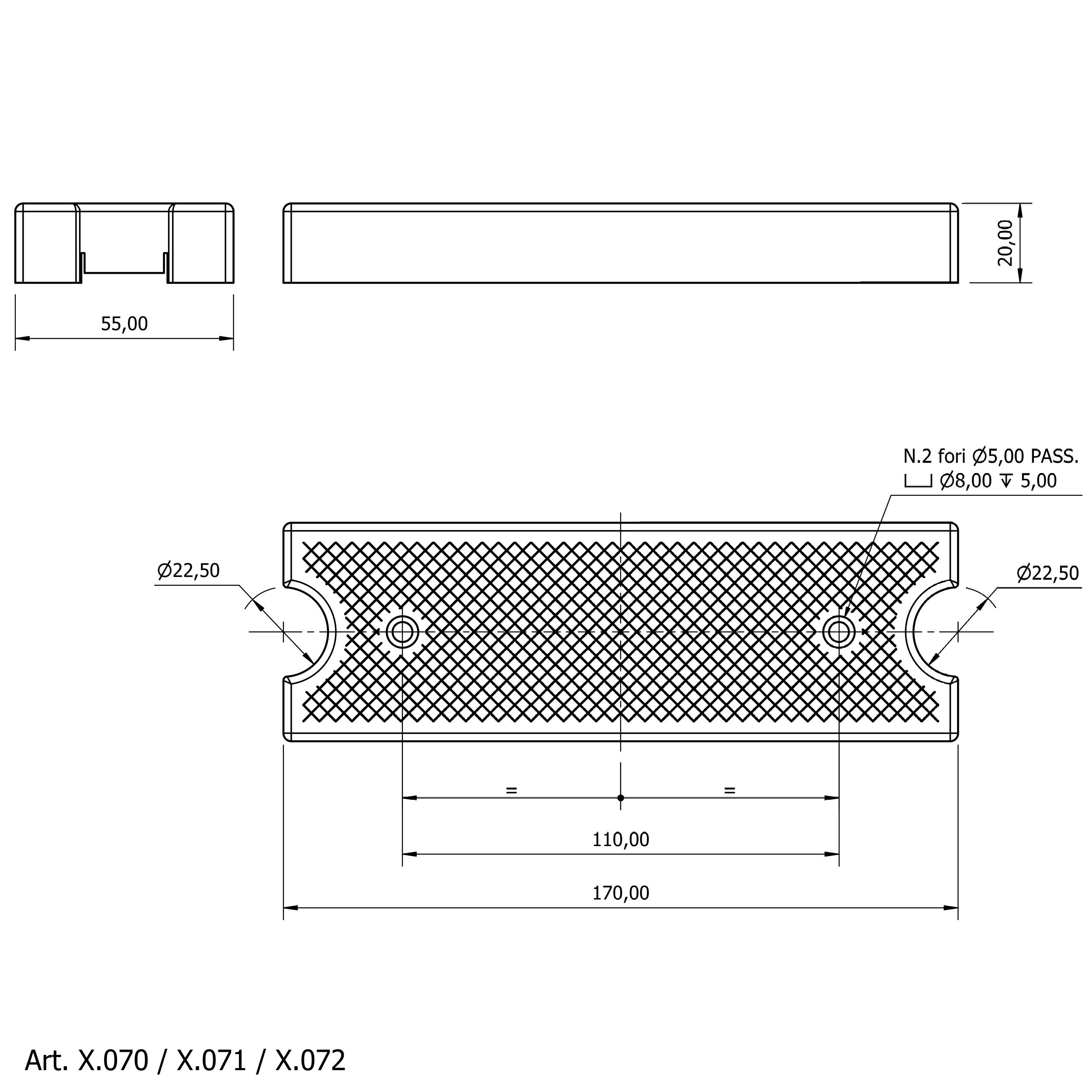 Mavi Mare X.070 stigetrinn plast Ø 22 mm