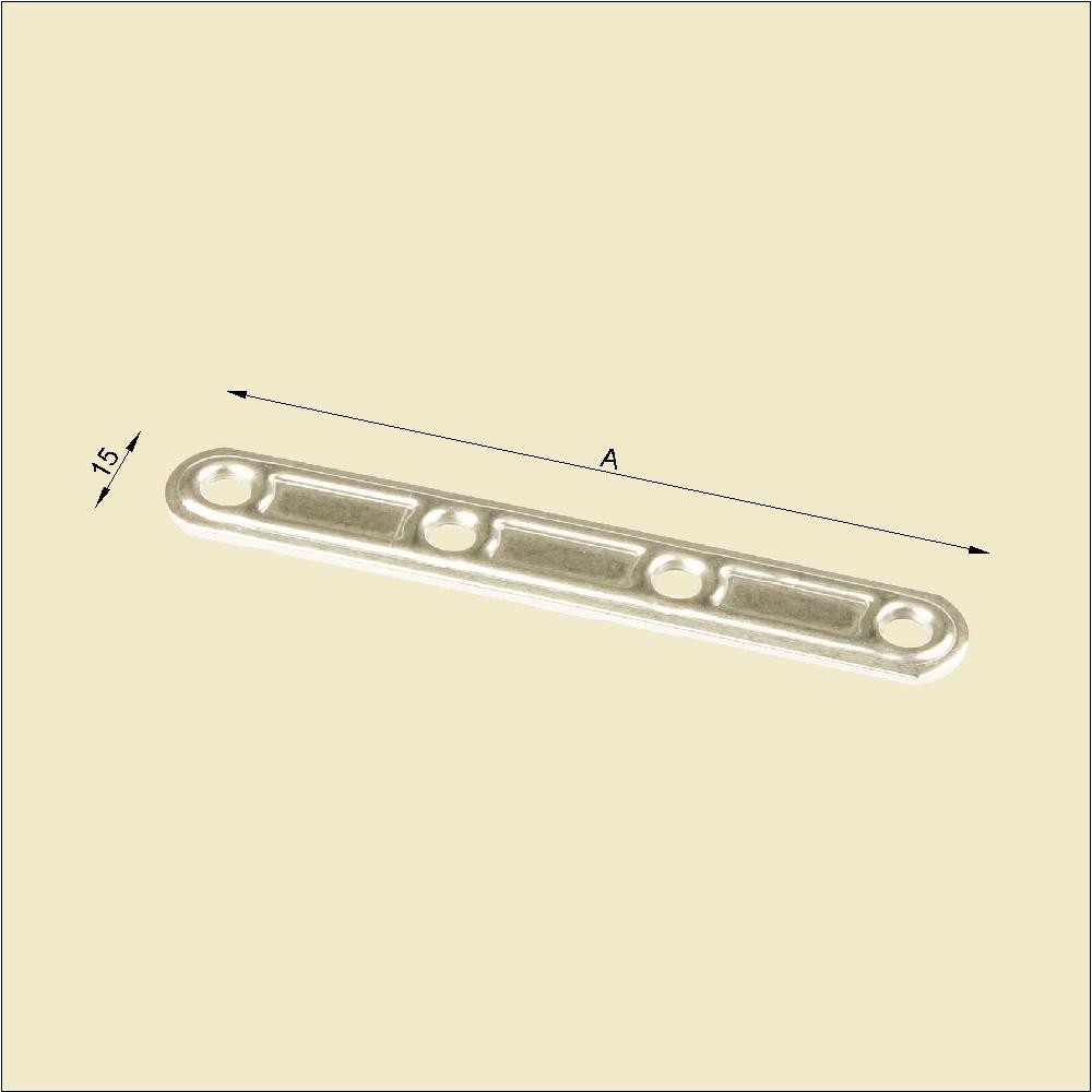 MAVI MARE 359.04 festeplate 4-hull rustfri rett