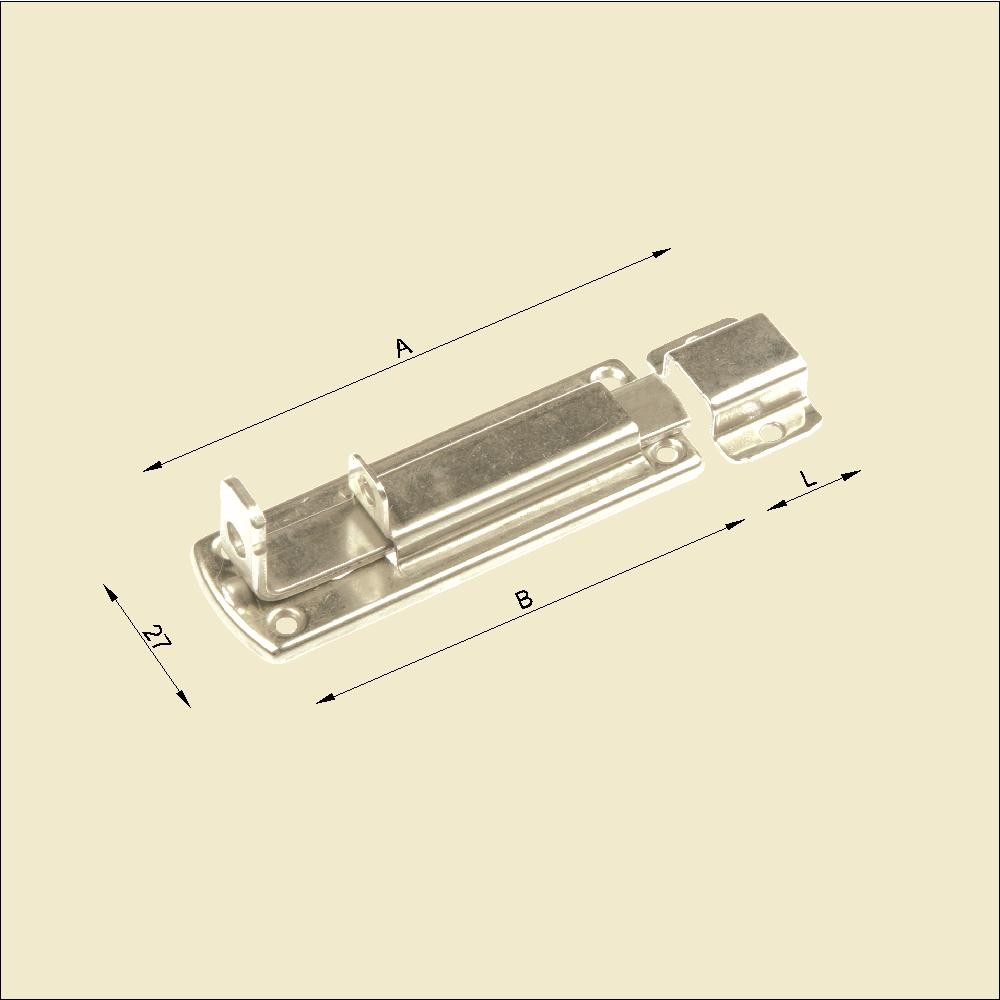 Mavi Mare 359.16 haspe for hengelås flat rustfritt