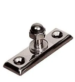 Agder Boat sideplate kalesjebeslag forkrommet med mutter