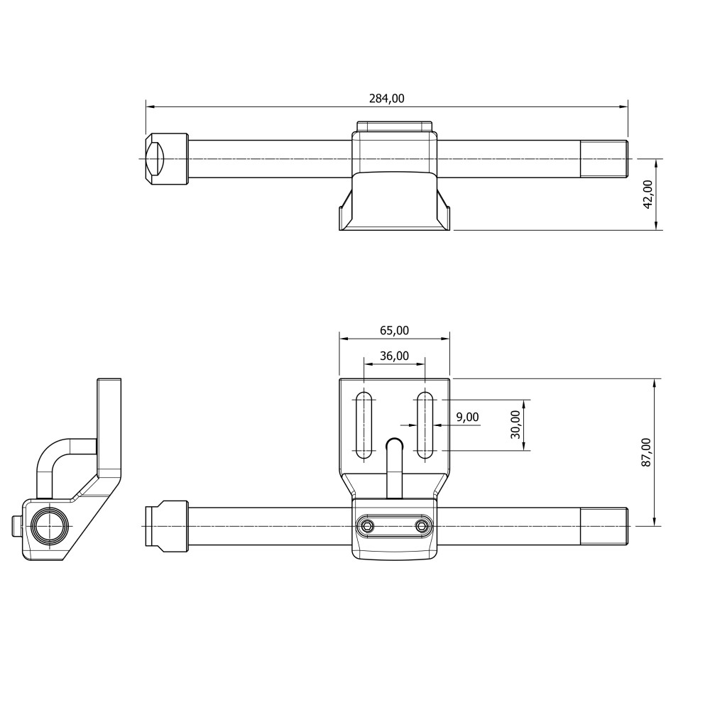 Mavi Mare A.270 brakett for akterspeilplate