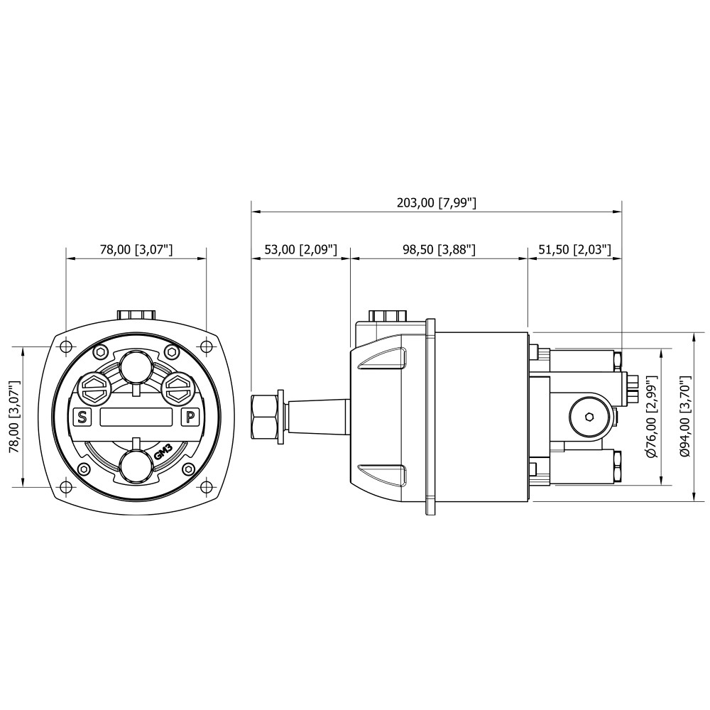 Mavi Mare GM3-MRA hydraulikkpumpe 7-stempel