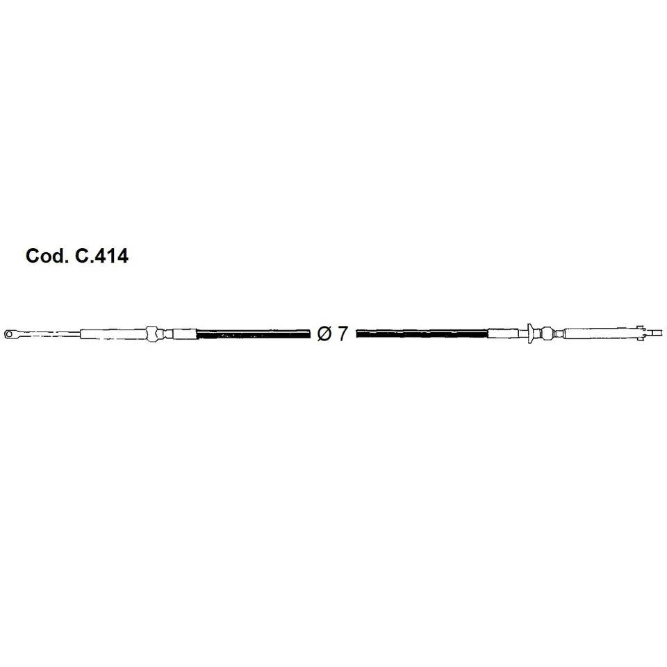 Mavi Mare Art. C.414 kontrollkabel Johnson Evinrude OMC