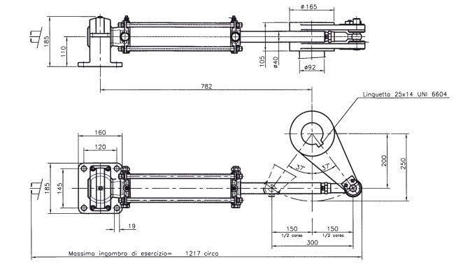 Mavi Mare CI1580 sylinder for hydraulikkstyring