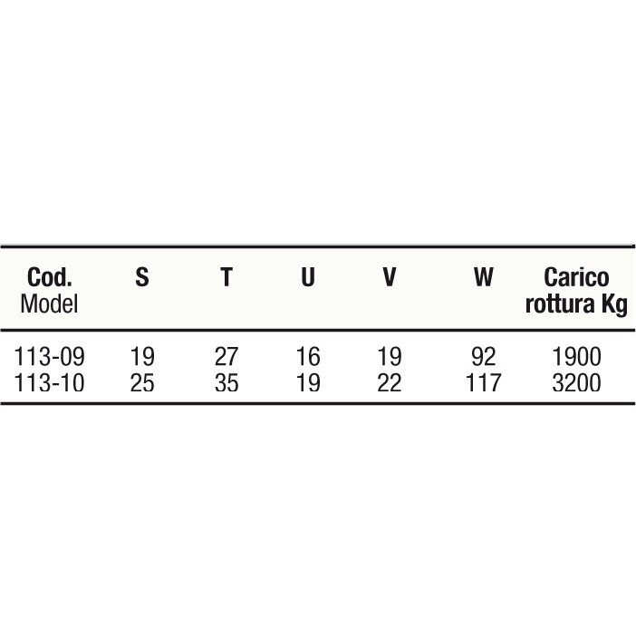 Mavi Mare 113.09 karabinkrok rustfritt 2 ringer