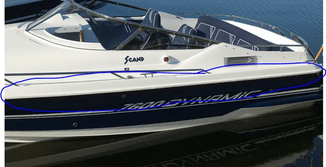 Agder Boat fenderlist C1564A 18 m grå