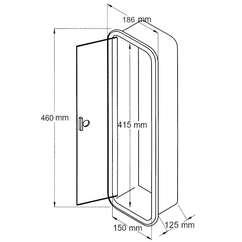 Can SB 10.2433 stuelomme svart innfelling