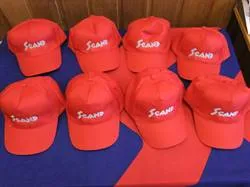 Scand caps rød med logo