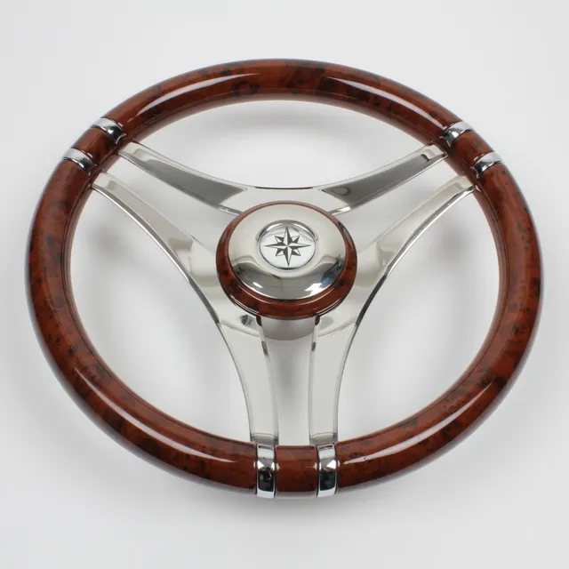 Mavi Mare VIN.35CR båtratt teak Ø350 mm rustfritt