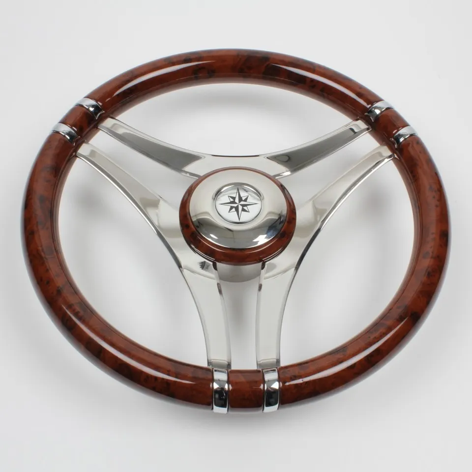 Mavi Mare VIN.35CR båtratt teak Ø350 mm rustfritt