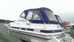 Agder Boat 7800 Tropic stripesett mørk blå over fenderlist
