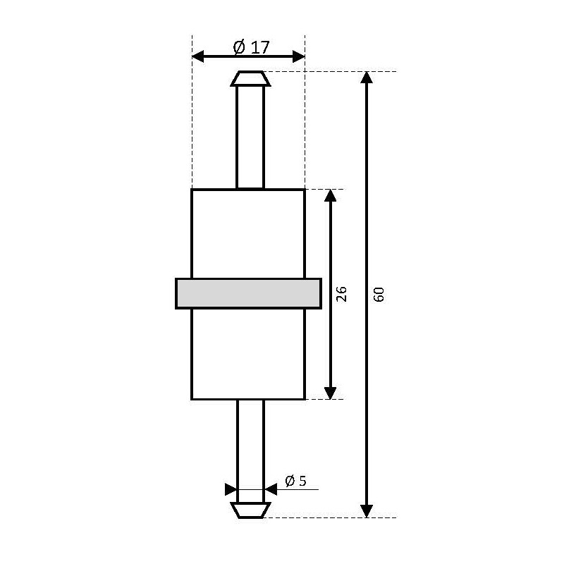 Can SB 13.2567 drivstoffilter diesel/blanding 1500 cc
