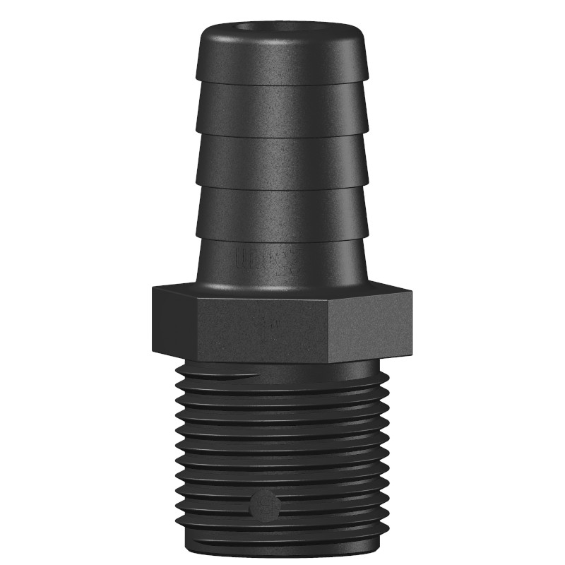 Can SB 12.4780 slangestuss 1" 25 mm sort