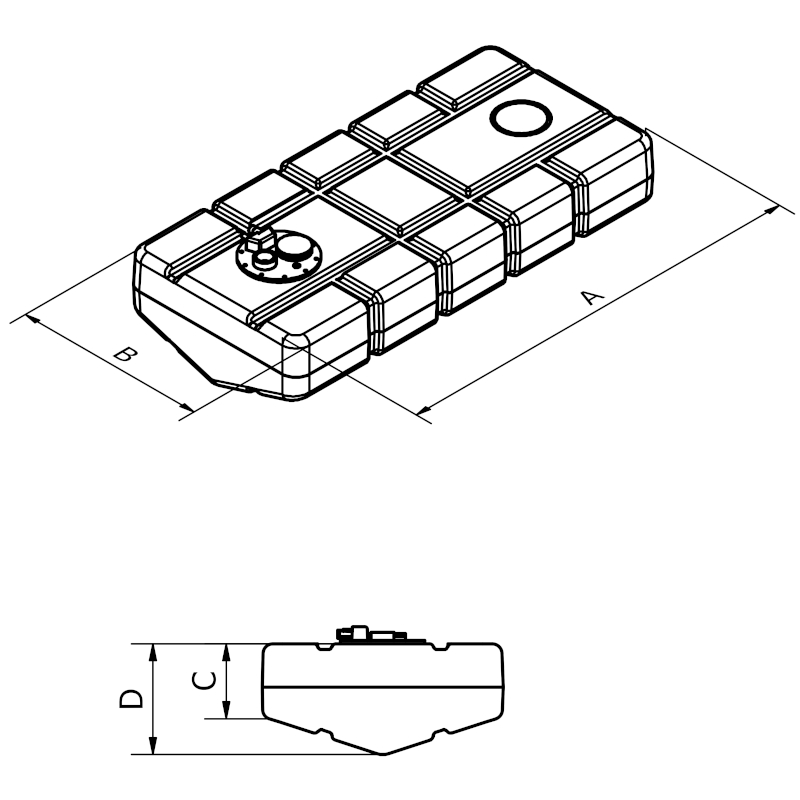 Can SB 01.9011 drivstofftank 86 liter